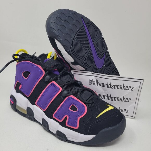 Nike Air More Uptempo Black Court Purple Basketball DZ5278-001 Kids GS pippen - Picture 8 of 16
